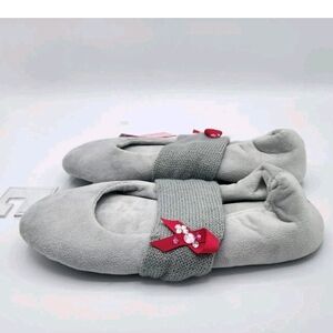 Kohls Cares Simply Vera Wang Gray Slippers Breast Cancer Awareness Womens 5 6